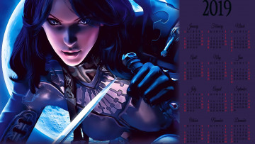 Картинка календари видеоигры девушка оружие