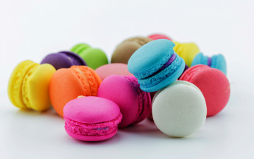 Картинка еда макаруны лакомство печенье