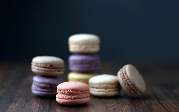 Картинка еда макаруны лакомство печенье