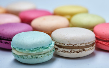 Картинка еда макаруны лакомство печенье