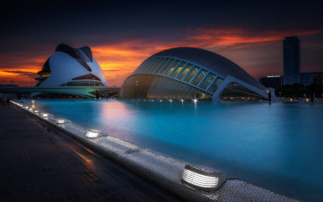 Картинка города валенсия+ испании city of arts and sciences