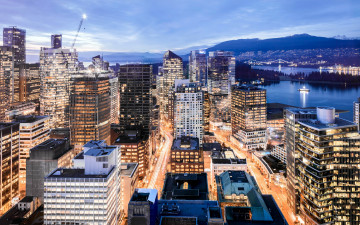 Картинка города ванкувер+ канада панорама