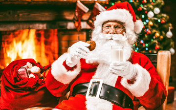 Картинка праздничные дед+мороз +санта+клаус санта