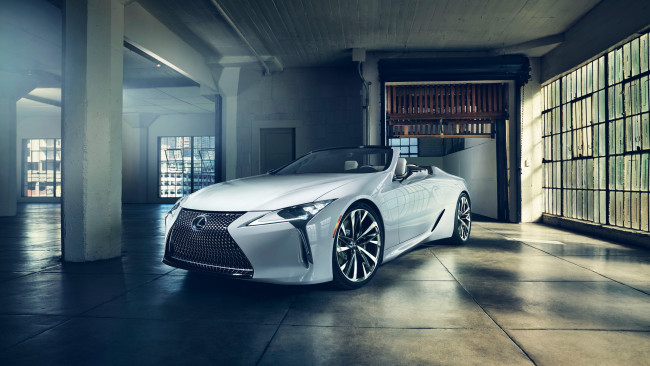 Обои картинки фото 2020 lexus lc, автомобили, lexus, 2020, 2019, детройтский, автосалон, convertible, lc