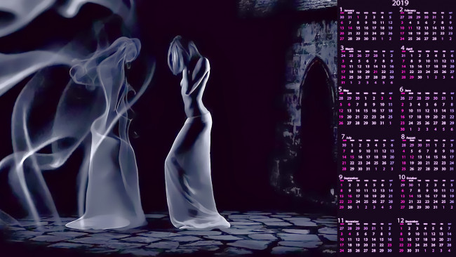 Обои картинки фото календари, фэнтези, профиль, силуэт, образ, девушка