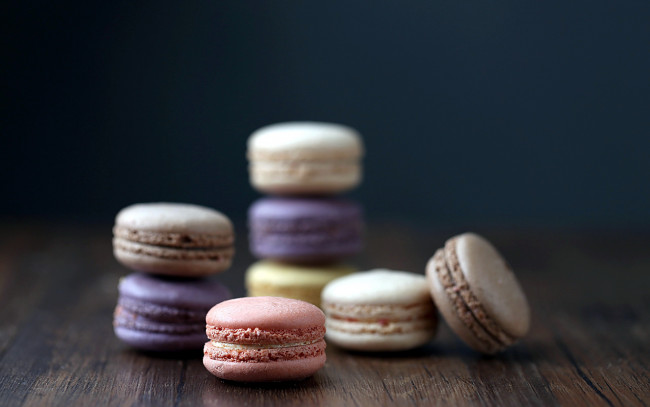 Обои картинки фото еда, макаруны, лакомство, печенье