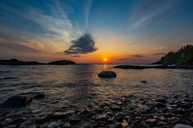 Обои картинки фото природа, восходы, закаты, простор