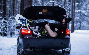 обоя автомобили, -авто с девушками, bmw, красивая, девушка