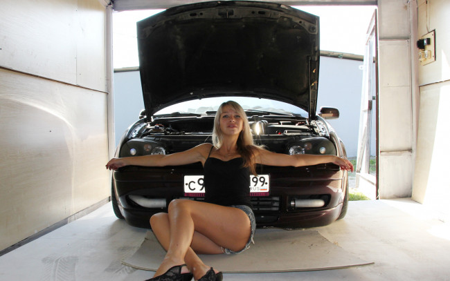 Обои картинки фото автомобили, -авто с девушками, volkswagen