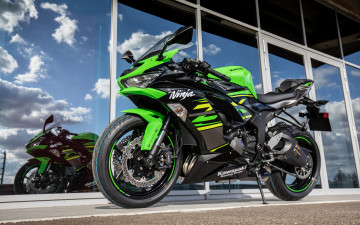 обоя 2020 kawasaki ninja zx-6r, мотоциклы, kawasaki, ninja, zx-6r, 2020, экстерьер, вид, спереди, новый, зеленый, спортбайк, японский, спортивные, кавасаки