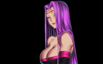 Картинка аниме fate stay+night +grand+order +apocrypha девушка знак декольте