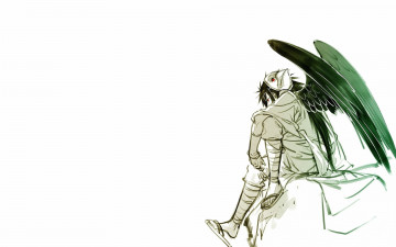 Картинка аниме naruto учиха мадара маска крылья тенгу