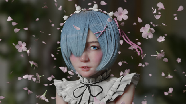 Обои картинки фото аниме, re,  zero kara hajimeru isekai seikatsu, жизнь, в, альтернативном, мире, с, нуля