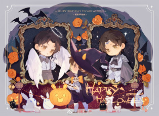 Картинка аниме mo+dao+zu+shi вэй усянь лань ванцзы ребенок костюмы хэллоуин кролики