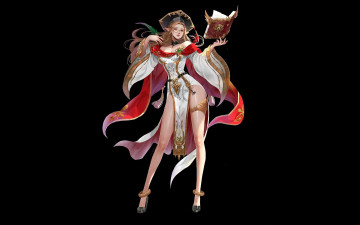 Картинка фэнтези эльфы девушка эльф книга