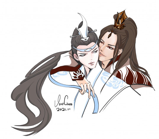 Обои картинки фото аниме, mo dao zu shi, лань, ванцзы, вэнь, жохань