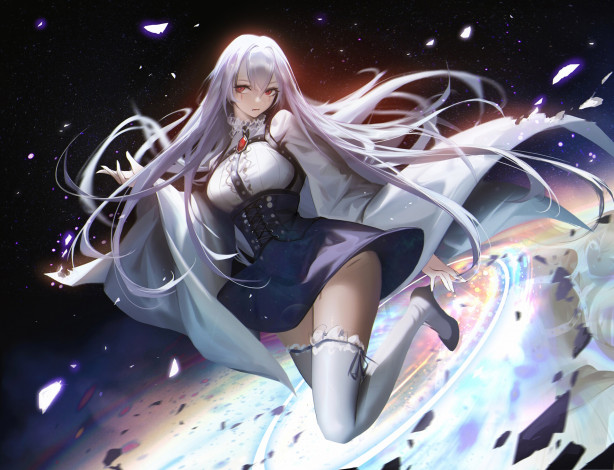 Обои картинки фото аниме, unknown,  другое , девушка, магия