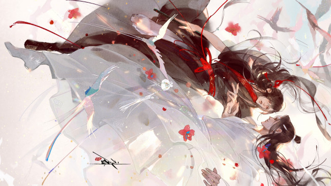 Обои картинки фото аниме, mo dao zu shi, the, untamed, неукротимый, повелитель, чэньцин, мосян, тунсю, mo, dao, zu, shi, магистр, дьявольского, культа