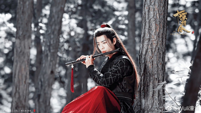 Обои картинки фото кино фильмы, the untamed, вэй, усянь, флейта