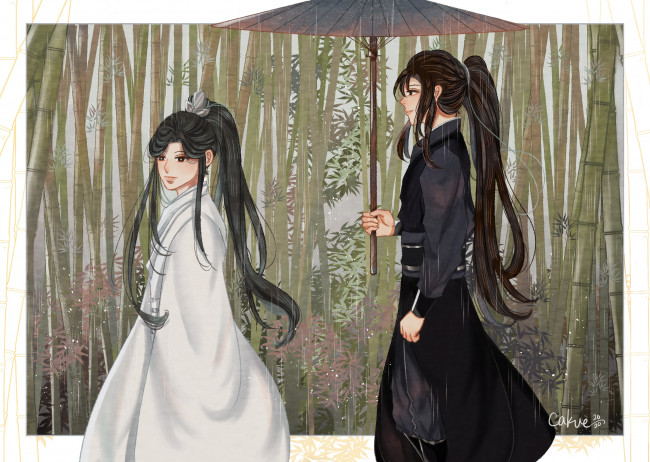 Обои картинки фото аниме, the husky and his white cat shizun, the, husky, and, his, white, cat, shizun