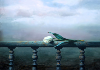 Картинка рисованное алексей+антонов тюльпан цветок перила