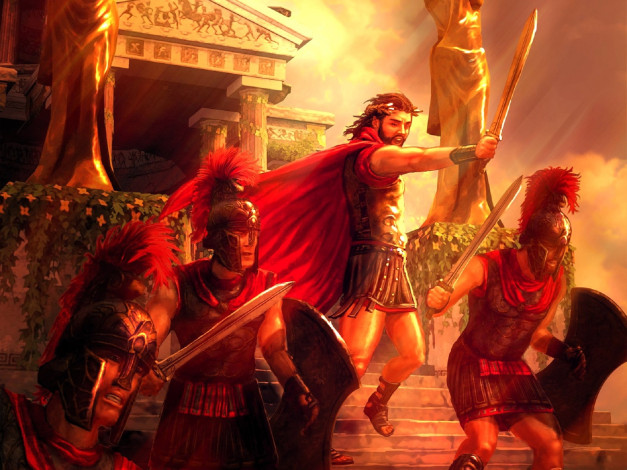 Обои картинки фото видео игры, black & white 2,  battle of the gods, командир, солдаты, римляне, атака, здание