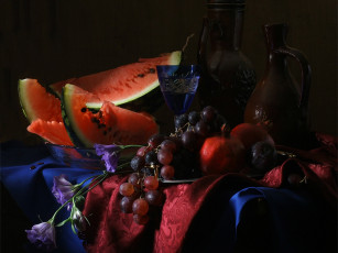 Картинка ира быкова арбуз еда натюрморт