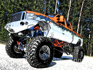 Картинка автомобили рисованные