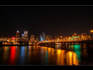 Картинка города огни ночного