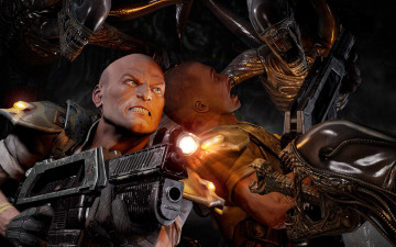 Картинка aliens vs marines видео игры predator