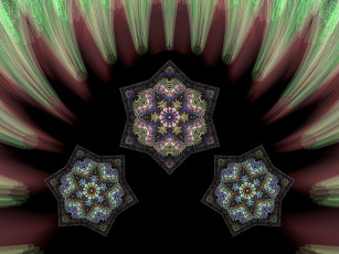 Картинка 3д графика fractal фракталы узор цвета