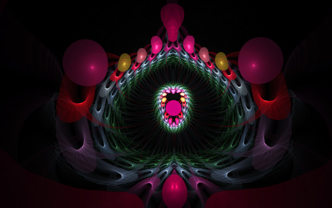 Обои картинки фото 3д, графика, fractal, фракталы, цвета, узор