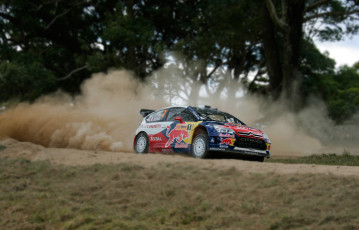Картинка спорт авторалли loeb машина размытие tilt-shift ралли wrc rally ds3 citroen
