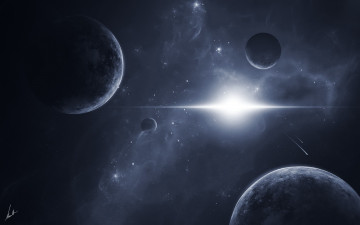 Картинка космос арт планеты