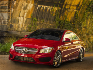 Картинка автомобили mercedes-benz 2013 c117 package us-spec sports amg cla 250 красный