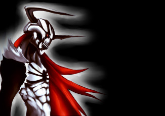 Картинка аниме bleach ичиго рога пустой чёрный фон
