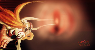 Картинка аниме bleach пустоц блич ичиго рога концентрация луч куросаки