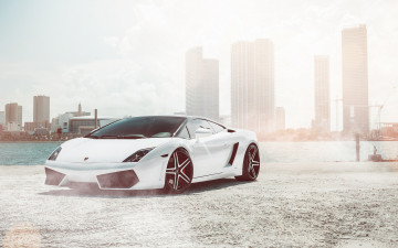 Картинка автомобили lamborghini белый supercar gallardo