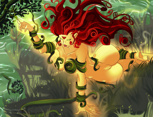 Обои картинки фото фэнтези, эльфы, трава