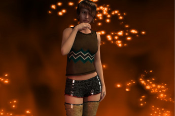 Картинка 3д+графика люди+ people фон взгляд девушка