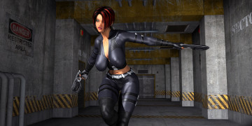 Картинка 3д+графика фантазия+ fantasy взгляд девушка оружие фон