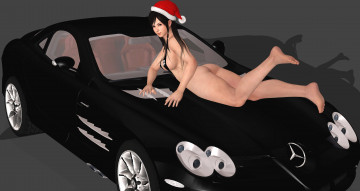 Картинка 3д+графика аниме+ anime автомобиль фон взгляд девушка