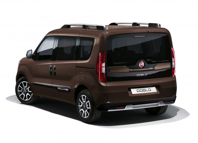 Обои картинки фото автомобили, fiat, коричневый, 2015г, 152, trekking, doblо