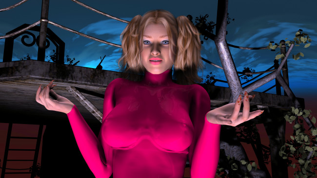 Обои картинки фото 3д графика, люди , people, взгляд, девушка, фон