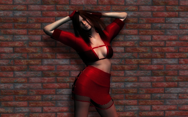 Обои картинки фото 3д графика, люди , people, девушка, фон, взгляд