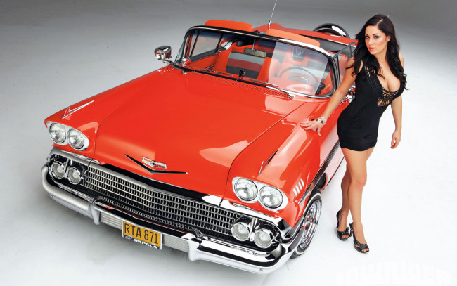 Обои картинки фото автомобили, -авто с девушками, chevrolet