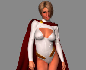 Картинка 3д+графика люди+ people девушка взгляд фон