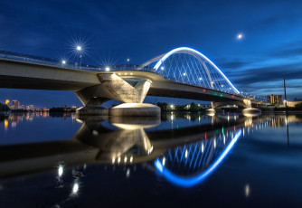 Картинка города -+мосты мост река