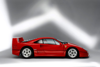 Картинка автомобили ferrari красный f40