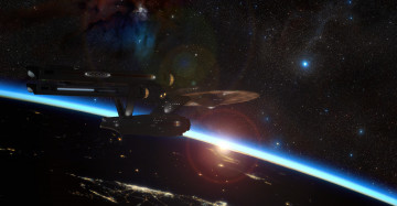 Картинка космос арт вселенная полет космический корабль